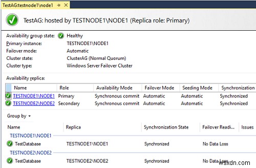 การกำหนดค่า Always-On High Availability Group บน SQL Server 