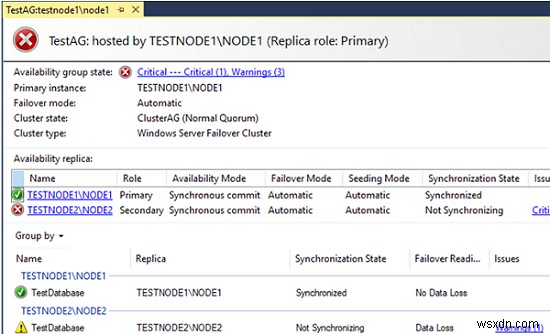 การกำหนดค่า Always-On High Availability Group บน SQL Server 