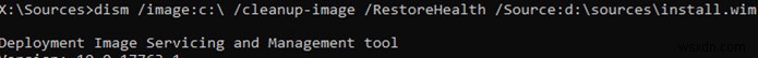 Sử dụng DISM để kiểm tra và sửa chữa Windows Image 
