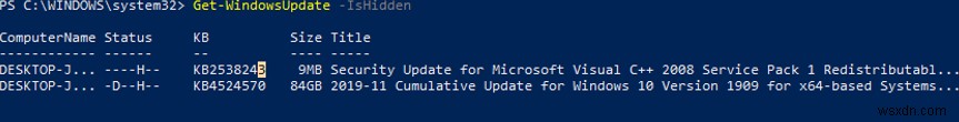 Quản lý các bản cập nhật Windows với PSWindowsUpdate PowerShell Module 