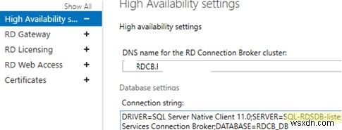 Cấu hình RDS Connection Broker Tính khả dụng cao trên Windows Server 