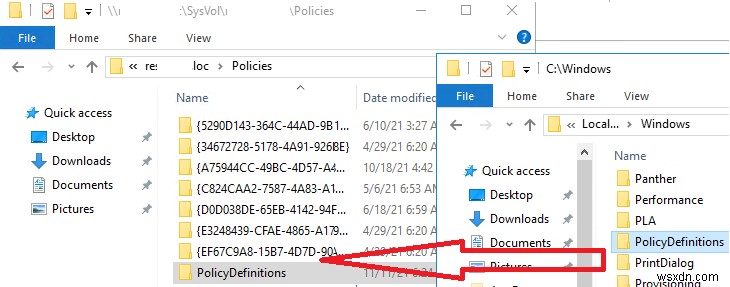 การกำหนดค่าร้านค้ากลางสำหรับเทมเพลต ADMX ของนโยบายกลุ่ม 