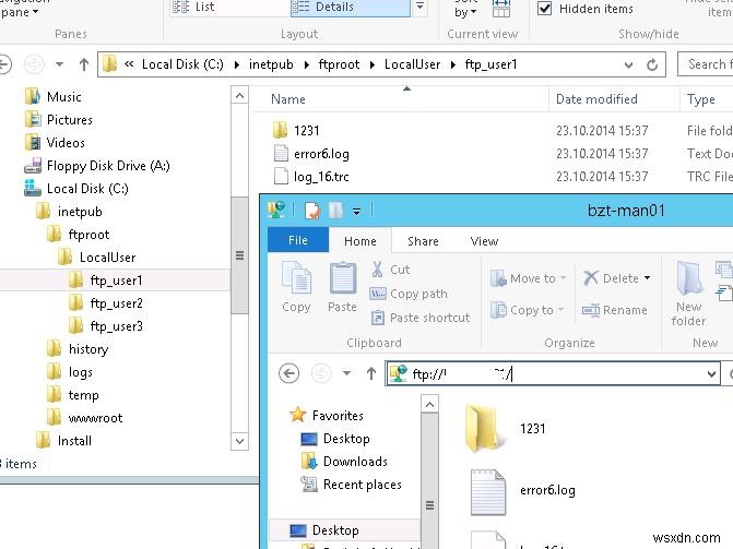 การกำหนดค่าเซิร์ฟเวอร์ FTP ด้วยการแยกผู้ใช้บน Windows Server 2016 / 2012 R2 