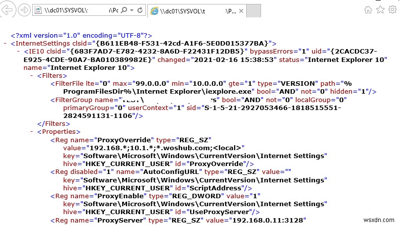 Định cấu hình cài đặt proxy trên Windows bằng tùy chọn chính sách nhóm 