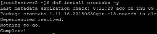 การกำหนดค่างาน Cron ด้วย Crontab บน CentOS/RHEL Linux 