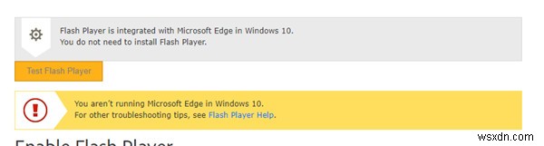 วิธีเปิดใช้งาน Adobe Flash Player บน Windows 10 