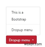 बूटस्ट्रैप के साथ ड्रॉपडाउन मेनू कैसे बनाएं 
