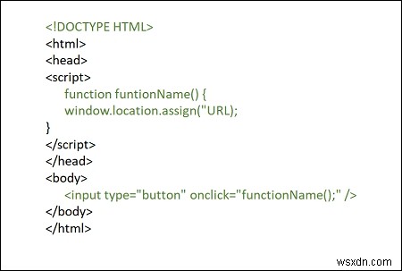 จะใช้ JavaScript เพื่อเปลี่ยนเส้นทางหน้า HTML ได้อย่างไร 