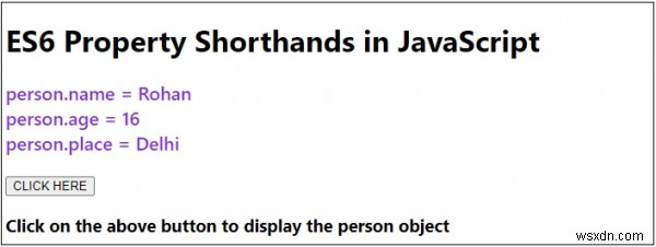 ES6 คุณสมบัติชวเลขใน JavaScript 