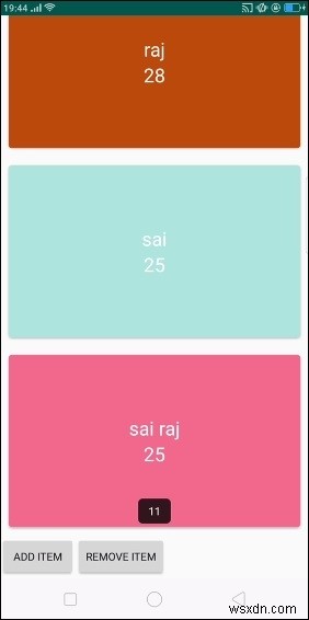 Làm cách nào để cập nhật Dữ liệu bộ điều hợp RecyclerView trong Android? 