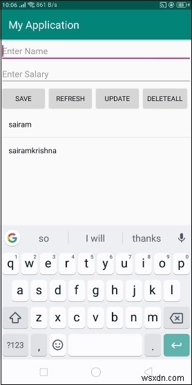 จะใช้ printf () ใน Android sqlite ได้อย่างไร? 