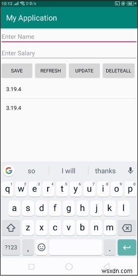 จะใช้ sqlite_version () ใน Android sqlite ได้อย่างไร 