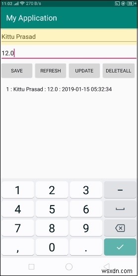 Làm thế nào để sử dụng kiểu dữ liệu thực trong sqlite Android? 