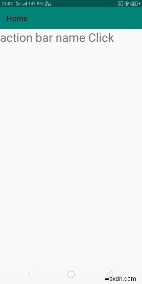 Làm thế nào để đặt OnClick Listener trên Tiêu đề thanh tác vụ trong Android? 