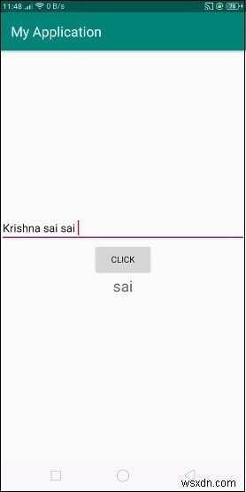 Làm thế nào để sử dụng split () trong Android textview? 
