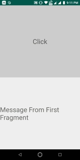 จะส่งข้อมูลจากส่วนย่อยหนึ่งไปยังส่วนอื่นใน Android ได้อย่างไร 