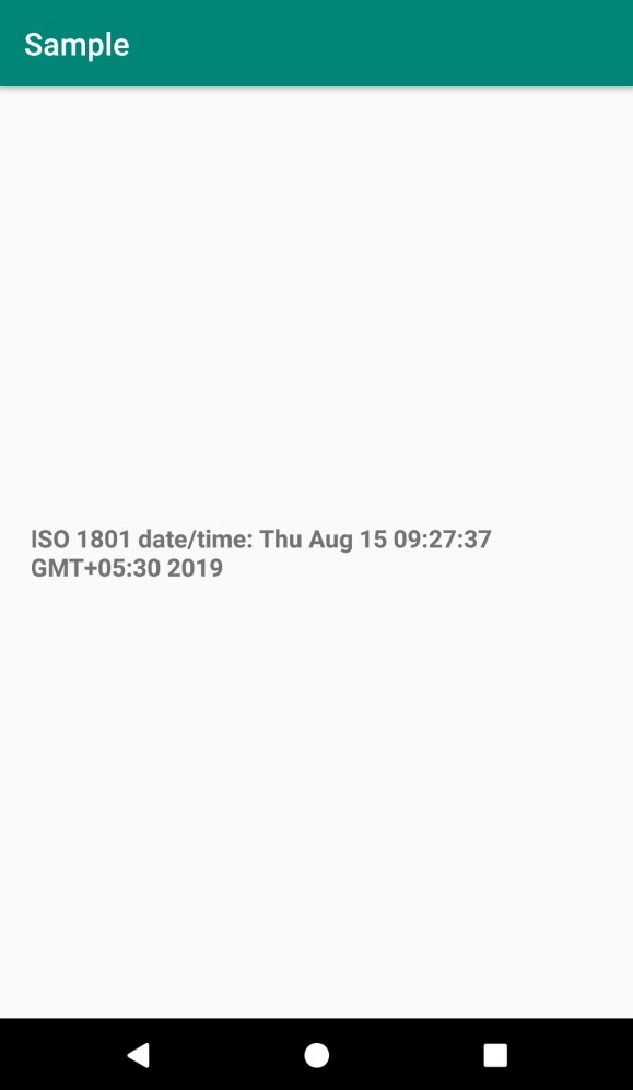 วิธีแปลงสตริง ISO 8601 เป็นวัตถุวันที่ / เวลาใน Android 