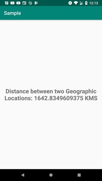 Làm thế nào để lấy khoảng cách giữa hai vị trí địa lý trong Android? 