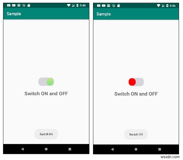 Làm cách nào để tạo kiểu cho tiện ích Switch Android? 