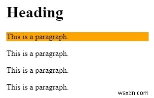 Tạo kiểu cho mọi phần tử  p 
 là phần tử con duy nhất của phần tử cha của nó bằng CSS 