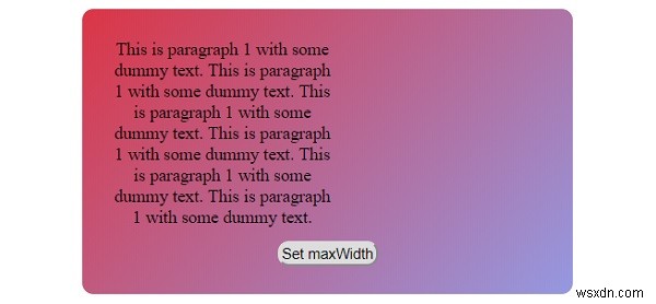 Thuộc tính chiều rộng tối đa trong CSS 