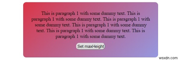 Thuộc tính max-height trong CSS 