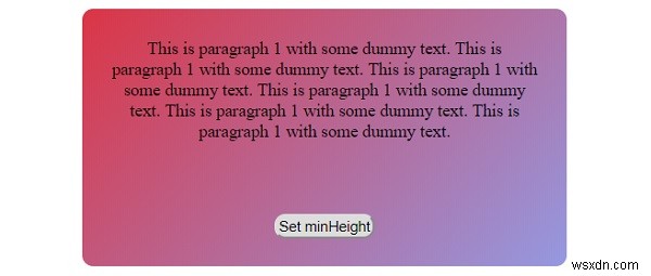 คุณสมบัติความสูงต่ำสุดใน CSS 