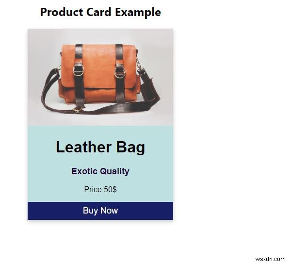 Cách tạo thẻ sản phẩm bằng CSS? 