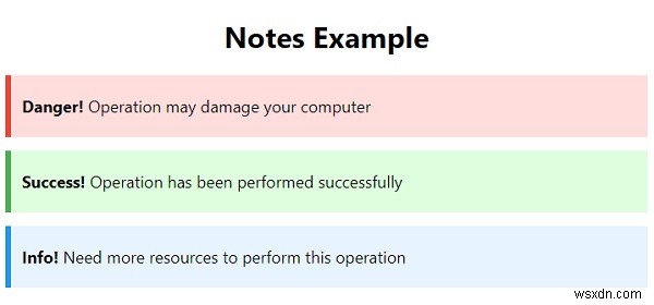 CSS के साथ नोट्स कैसे बनाएं? 