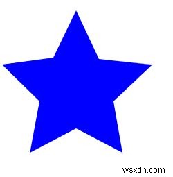 Làm thế nào để vẽ một ngôi sao bằng cách sử dụng canvas HTML5? 