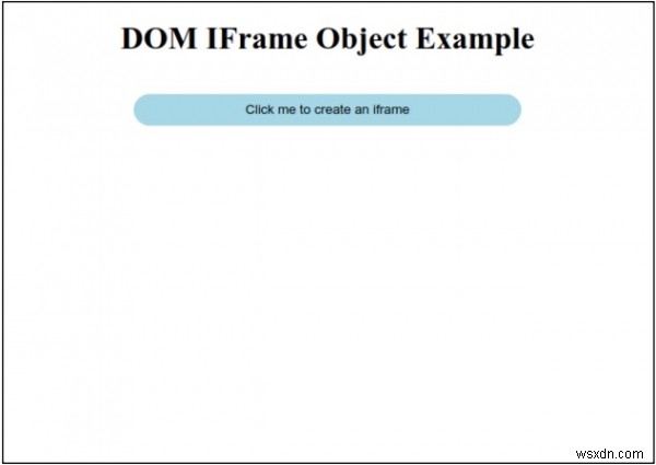 HTML DOM iFrame Object