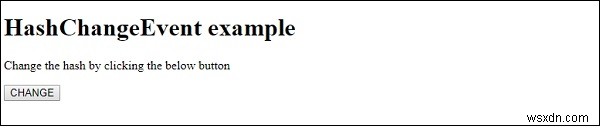 HTML DOM HashChangeEvent 