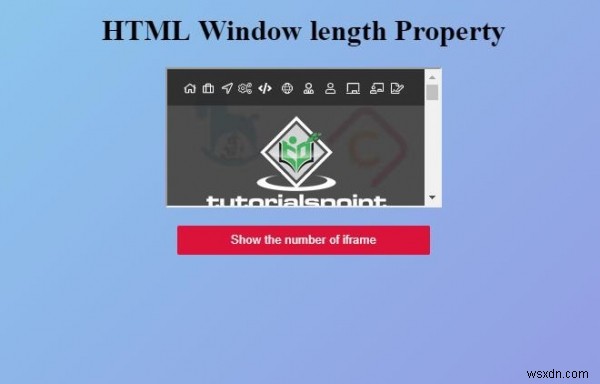 คุณสมบัติความยาวหน้าต่าง HTML