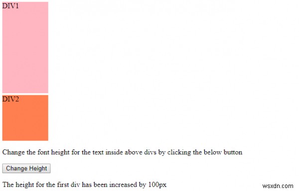 คุณสมบัติความสูงของ HTML DOM สไตล์ 