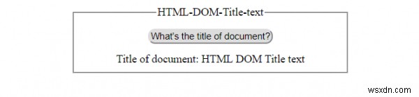 คุณสมบัติข้อความ HTML DOM ชื่อเรื่อง