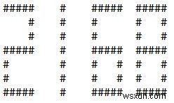 โปรแกรม C ที่รับตัวเลขแล้วพิมพ์ออกมาเป็นขนาดใหญ่ 