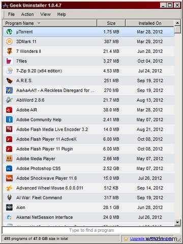 GeekUninstaller उन प्रोग्रामों को अनइंस्टॉल कर देगा जिन्हें आपने सोचा था कि आप नहीं कर सकते [विंडोज़] 