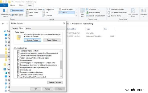 Ngăn xem trước không hoạt động trong Windows 10? 8 cách để khắc phục nó 