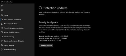 วิธีอัปเดต Microsoft Defender ด้วยตนเอง 