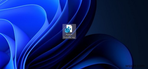 วิธีตั้งค่าทางลัดบนเดสก์ท็อปและเมนูบริบทสำหรับการรีสตาร์ท File Explorer ใน Windows 11 