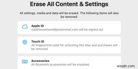 Đây là cách nhanh nhất để xóa tất cả nội dung và cài đặt trên máy Mac của bạn 