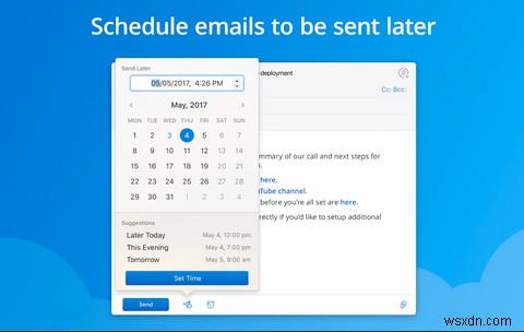 अपने मैक पर ईमेल कैसे शेड्यूल करें 