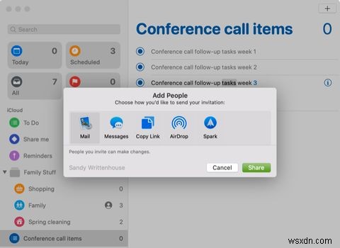 डिफ़ॉल्ट मैक ऐप्स में कैसे सहयोग करें:नोट्स, कैलेंडर, और बहुत कुछ 