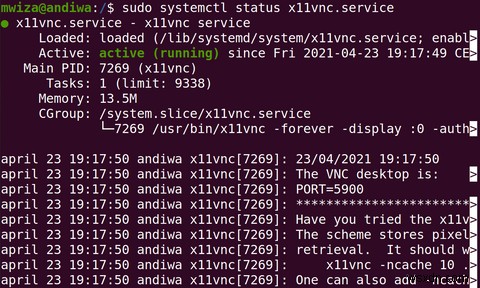 วิธีการติดตั้งและเรียกใช้เซิร์ฟเวอร์ VNC บน Ubuntu Linux 