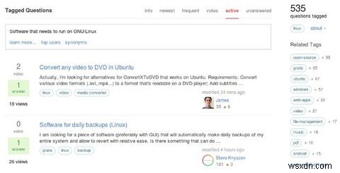 ชุดเครื่องมือผู้ใช้ Linux สำหรับการค้นหาแอพใหม่ 