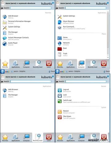केडीई के लिए गाइड:अन्य लिनक्स डेस्कटॉप 