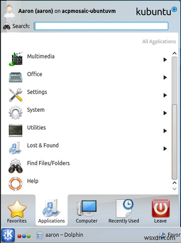 केडीई के लिए गाइड:अन्य लिनक्स डेस्कटॉप 