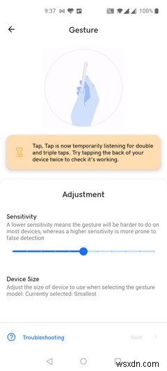 วิธีเปิดใช้งานและใช้ Back Tap Gestures บน Android 