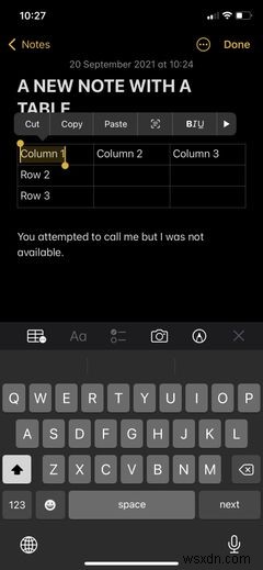 วิธีสร้างและจัดรูปแบบตารางใน Apple Notes อย่างมืออาชีพ 