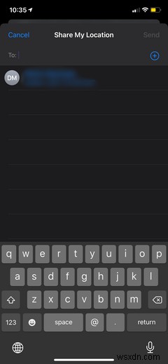 วิธีแชร์ตำแหน่งของคุณบน iPhone